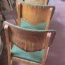 Mid-century green vinyl kitchen chairs Image 2