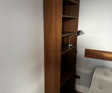 tall bookshelf with 6 adjustable shelves