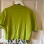 Lime Green and White Dress (Size 10-12) Image 4