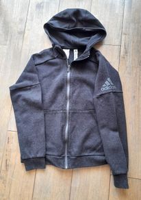 Adidas charcoal hoodie age 11 - 12