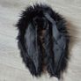 Black faux fur collar Image 4