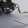 Vintage Sterling Silver 925 Dainty Violet Crystal and Silver Earrings 8,8g Image 10