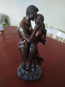 brass couple ornament