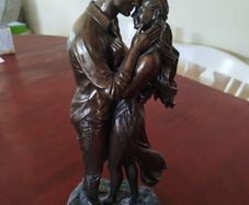 brass couple ornament