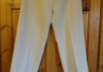 White Linen Trousers Size 10/12