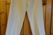White Linen Trousers Size 10/12