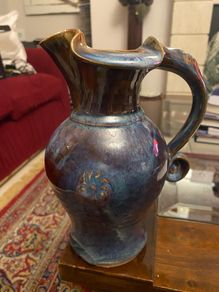 Large Colm De Ris Irish Pottery Water Jug