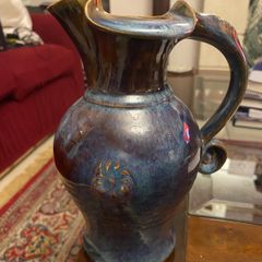Large Colm De Ris Irish Pottery Water Jug