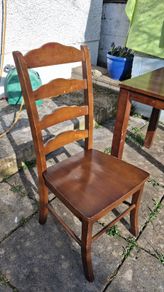 Dining wood chairs (4)