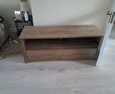 Jysk TV bench VEDDE 2 drawers wild dark oak colour