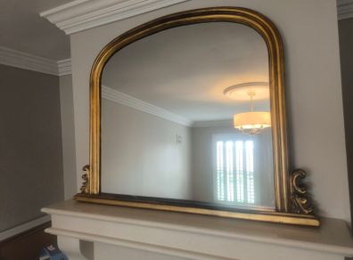 Large gold Mirror