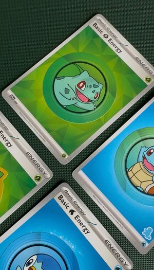 Pokemon Series 1 First Partner Stickers Energy Cards