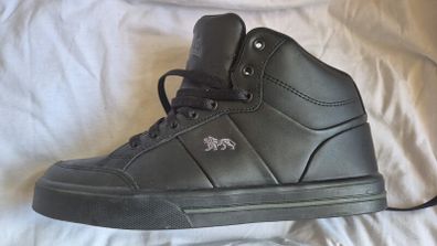 New Lonsdale Black High-Top Trainers