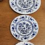 44 pcs Vintage J & G Meakin Ironstone Blue Nordic Onion Pattern Hand Engraving Made In England Image 5