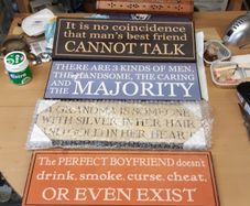 Signs wooden