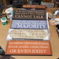 Signs wooden