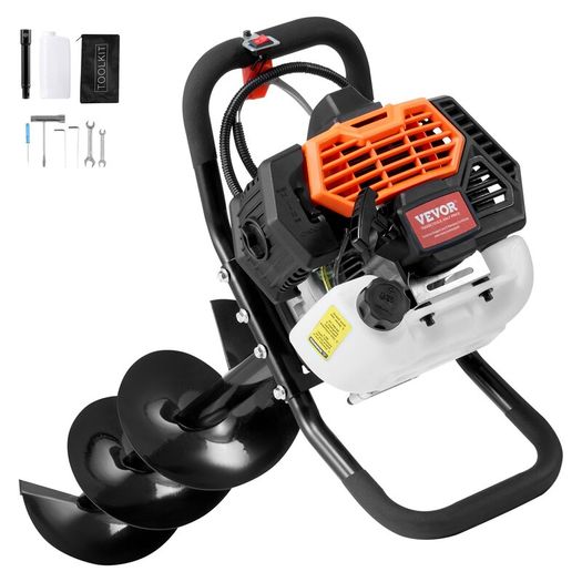 52cc Petrol Post Hole Digger 8in Auger