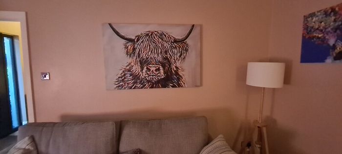 Wrapped canvas painting
