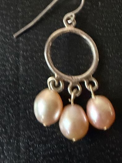 silver earrings