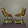 1930's pair of chalk Alsatians Image 4