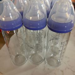 6 Lansinoh Glass baby bottles - 240ml/ 8oz