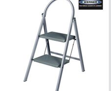 Werner 2 Thread Grey Step Stool