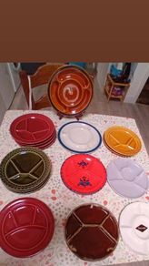 Vintage Fondue Plates