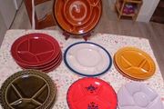Vintage Fondue Plates