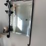 Wrought Iron Wall Mirror with Candle Sconce Image 2