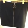 Black Skirt Zip Detail Image 3