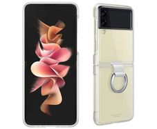 Original Samsung Z Flip 3 Samsung Galaxy Z Flip3 5G Clear Cover with Ring