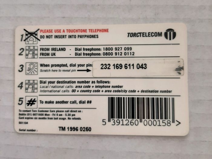 call card TORC card