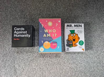 Card against humanity red box, Mr men ...