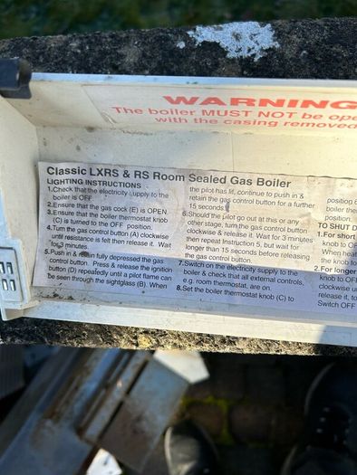 Gas boiler parts