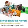Personalised Curved Square Compact Mirror Image 6