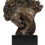 Horses Head (30cm) - Bronze, Marble, Signed Image 2
