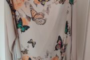 Beige butterflies lovely blouse size UK16 EU44 Postage included