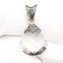 Ornate White Quartz Silver Pendant Image 2
