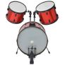 Complete Drum Kit Powder-coated Steel Red Adult Image 9