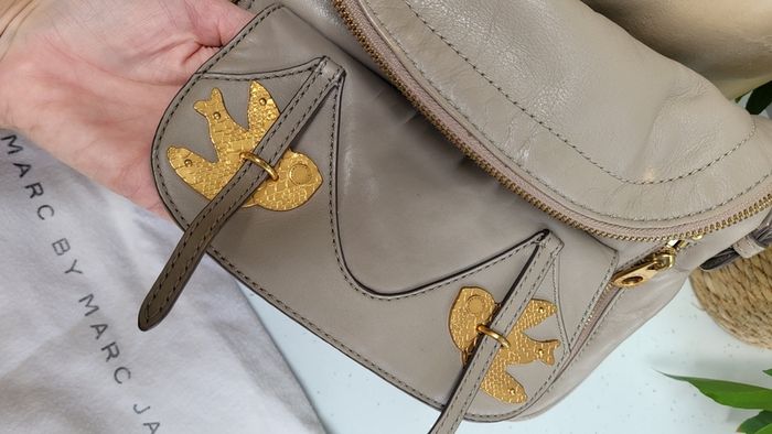 MARC JACOBS BIRDS Petal to the Metal leather crossbody bag - Rrp 495 (New)