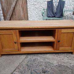 oak tv unit