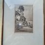 Vintage Etching "Shelley's Cottage, Lynmouth", by British artist Preston Cribb. Image 3