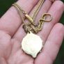 Gold Plated SOS Talisman Pendant - Zodiac Taurus chain and pendant Image 3