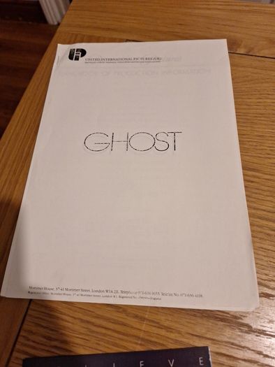 GHOST Movie Press Kit, Patrick Swayze