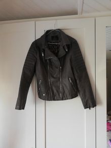 Rino + Pelle faux leather biker jacket price drop