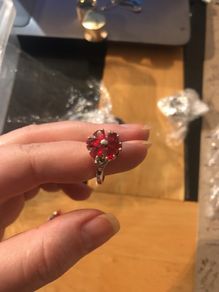 18 kt gold plated ring