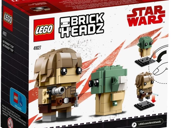 LEGO Brickheadz 41627 Luke Skywalker & Yoda (2 available)