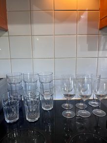 Mixed Glassware Set. Drinking Glasses & Wine Glasses