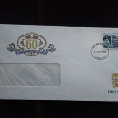 Great Britain Stamps : Her Majesty The Queen 60th Birthday - Windowed Envelope , First Day Cover - 1986