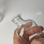 330 - Set of 3 Vintage Clear Glass Collectible Decorative Bottles Image 9